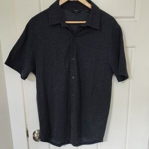 Vince Black Casual Button Down Shirt